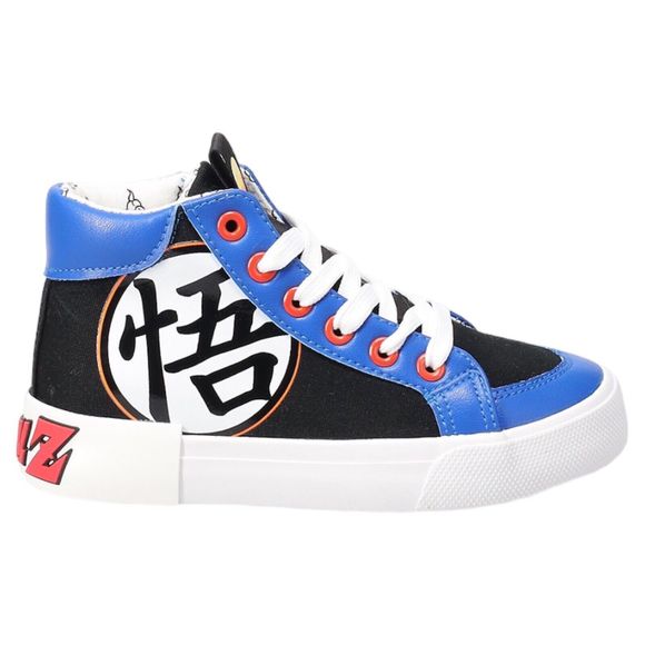 Dragon Ball Z, Hi-Top Shoes Sneakers White /Blue /Yellow SIZE 3 - Picture 6 of 9